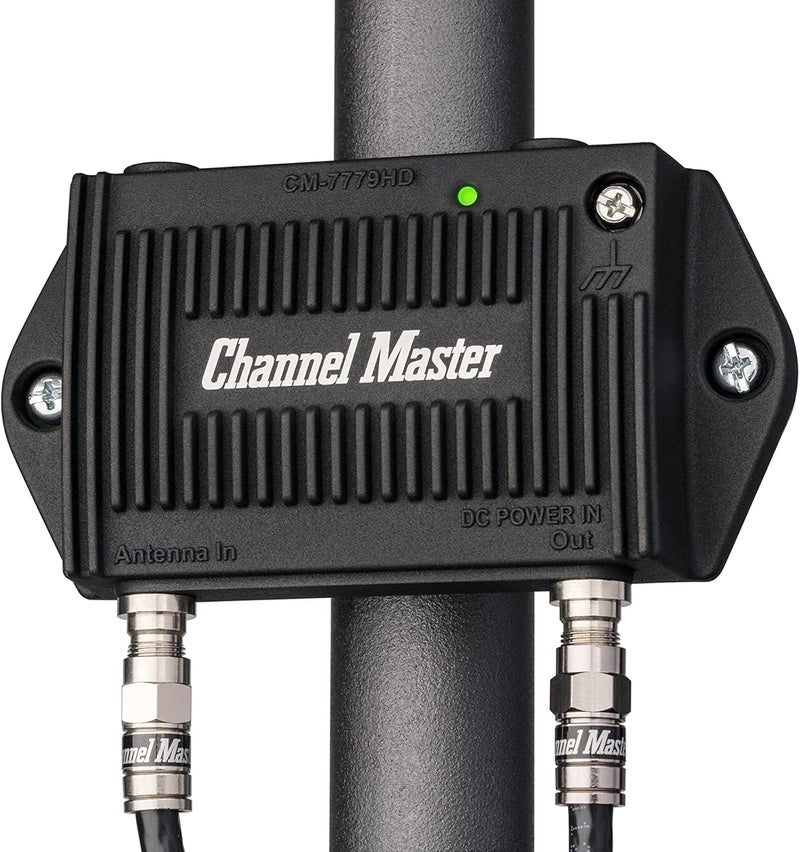 Channel Master TV Antenna PreAmp 1-1-Port TV Antenna Pre-Amplifier, Built-in LTE Filter, 17-30dB Gain, Compatible with Non-Amplified TV Antennas, Increases Signal Strength, Indoor/Outdoor - Image 3